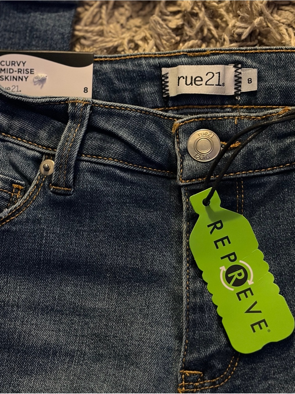 rue21 Dark Blue Skinny Jeans size 8